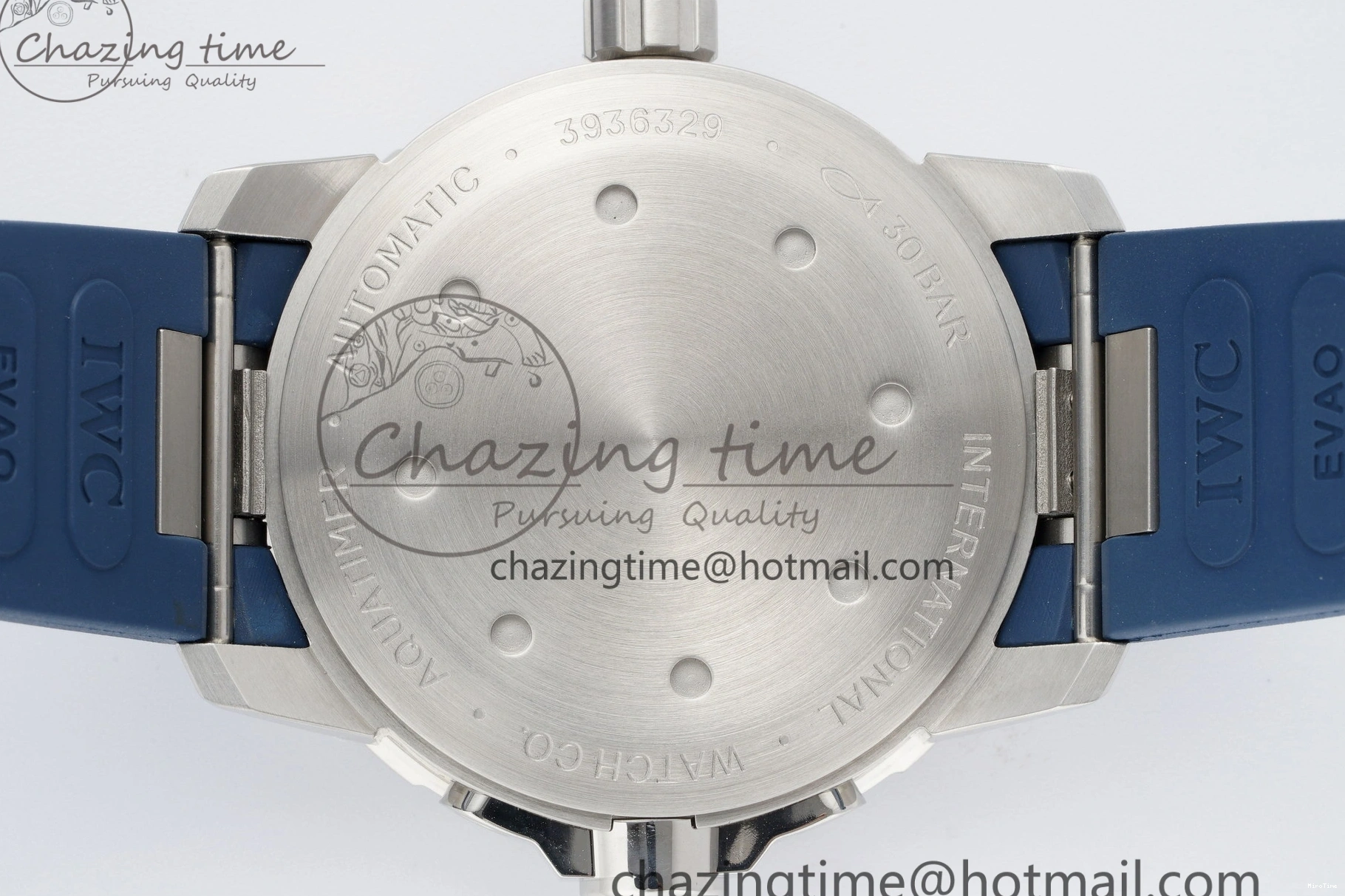 MIROTIME 0416 WellDesigned Aquatimer Automatic SS RSF 1:1 Best Edition Blue Dial on Blue Rubber Strap A 7057